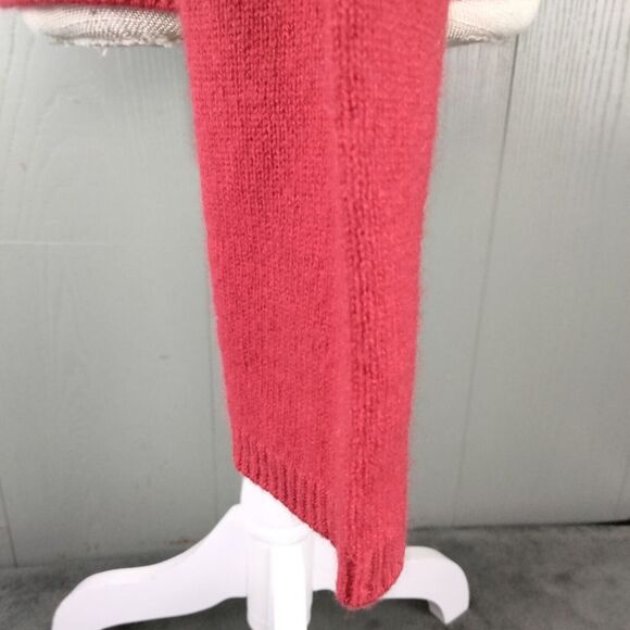 Adrienne Vittadini 2 Ply Cashmere Sweater Womens Red Large Minimalist Capsule - Picture 5 of 9